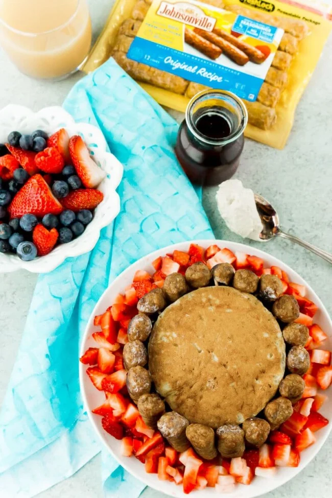 Play party plan's breakfast cake recipe.