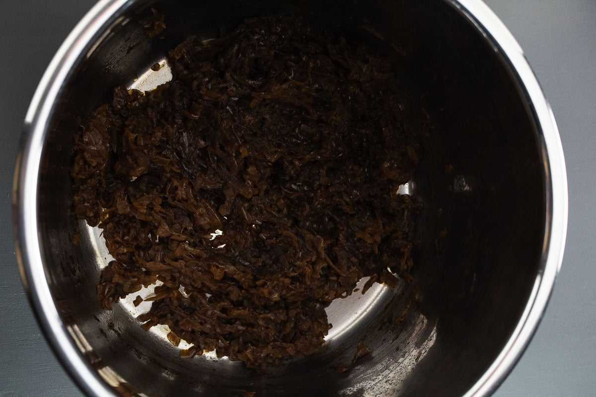 This is what your caramelized onions will look like once done.