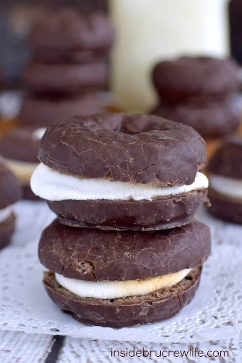 Chocolate Donut S'mores from Inside Bru Crew Life.