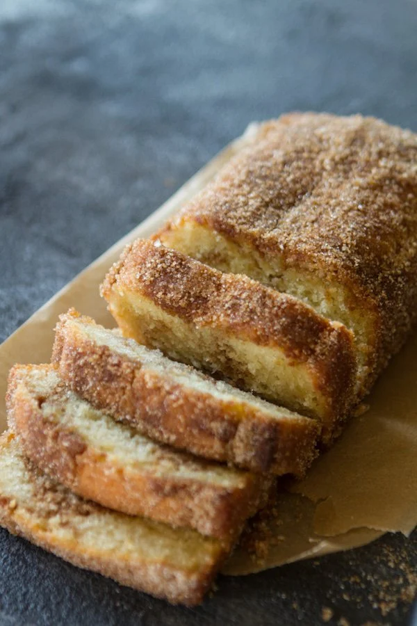 Cinnamon Swirl Donut Bread from Lauren's latest.