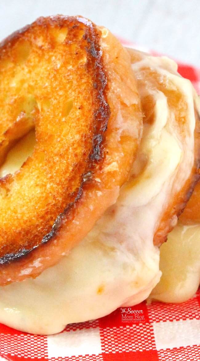 Donut grilled cheese from The Soccer mom blog.