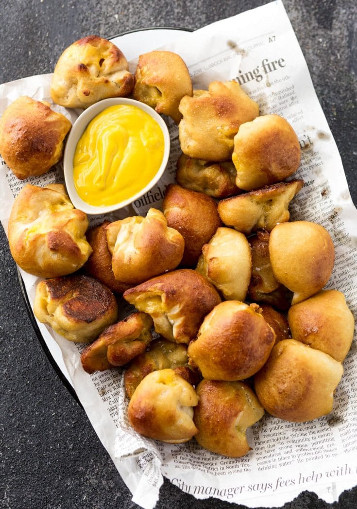 Hot Dog Pretzel Bites from A Zesty Bite.