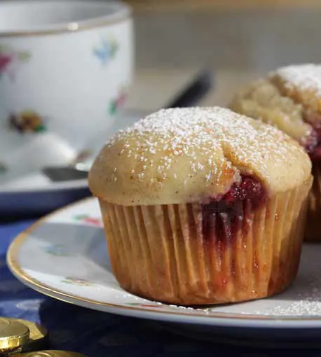 Jelly donut miracle muffincakes from Jamie Geller.