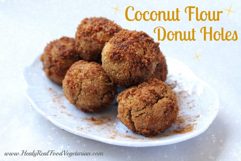 Coconut flour donut holes from Healy Eats Healthy.