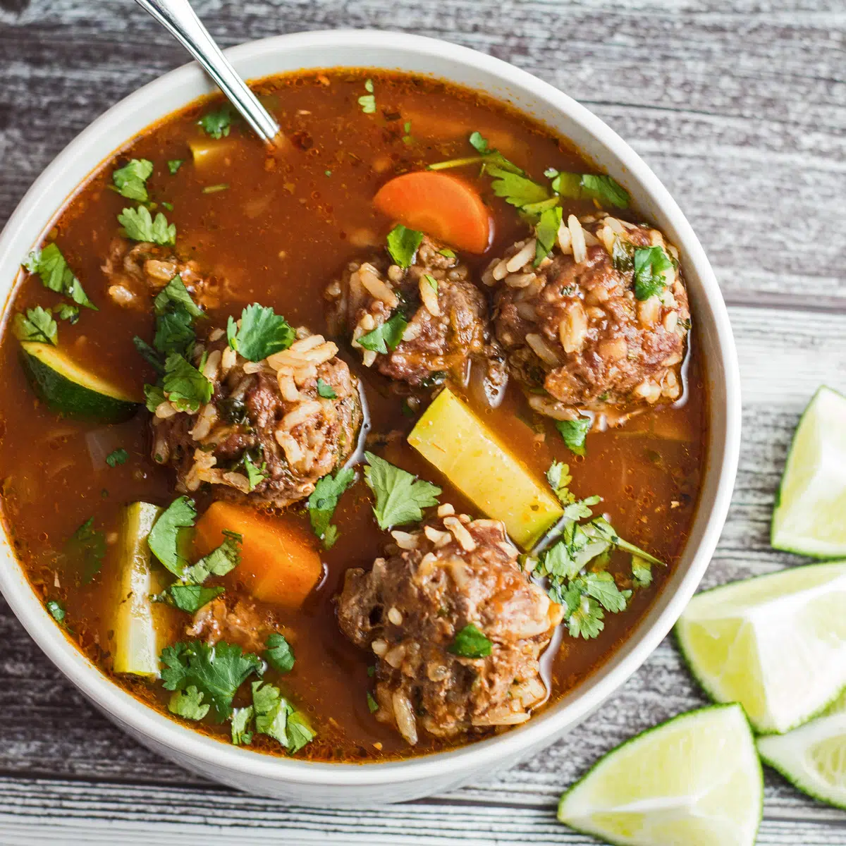 Albondigas soup from Pumpkin N Spice.