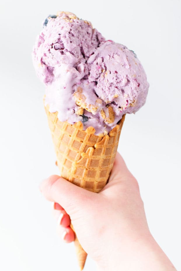 Blueberry cheesecake ice cream from Cake N Knife.