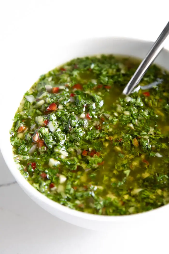 Chimichurri Recipe from The Forked Spoon.