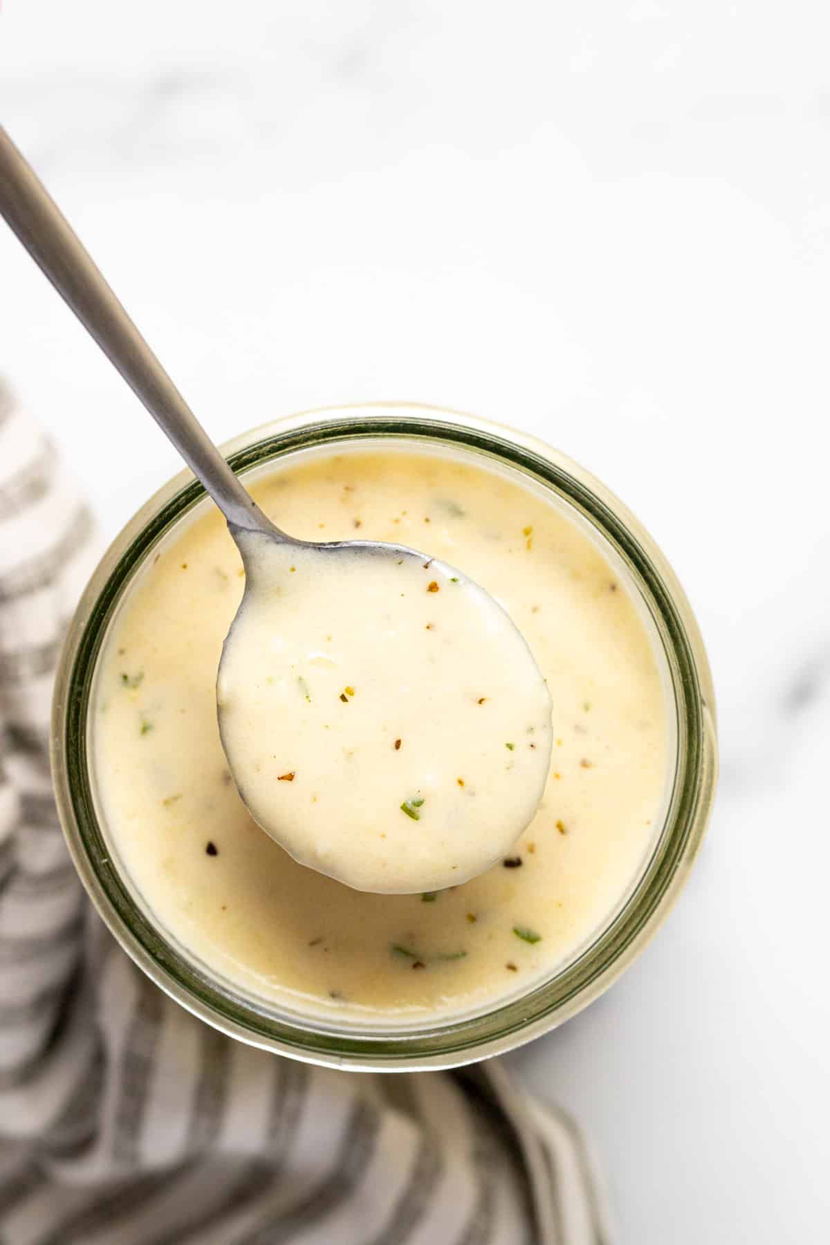 15 Minute Garlic Parmesan Sauce from Midwest Foodie Blog.