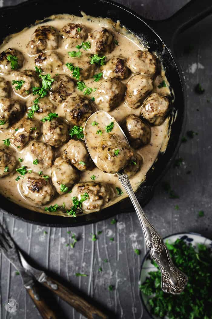 Grandma's Swedish meatballs from All That's Jas.