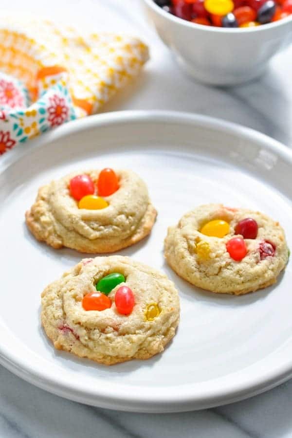 Jelly bean cookies from The Seasoned Mom.