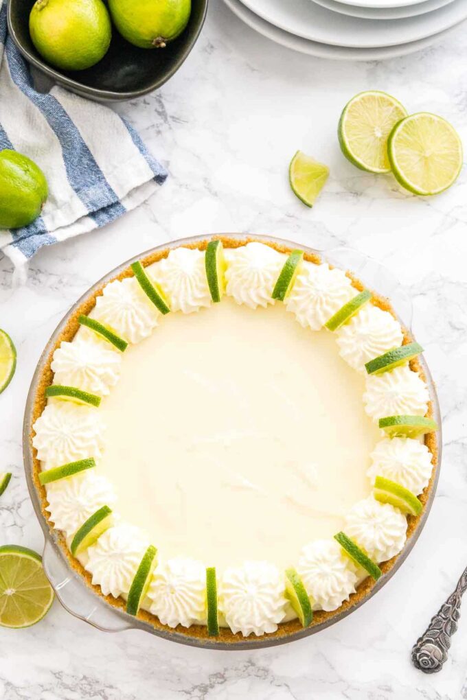 No-bake key lime pie from Plated Cravings.