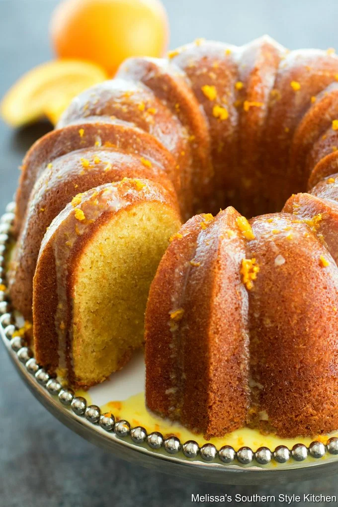 Orange pound cake from Melissa's Southern Style Kitchen.