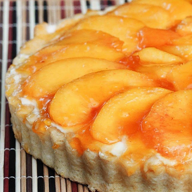 No-bake peach tart from Ask Chef Dennis.