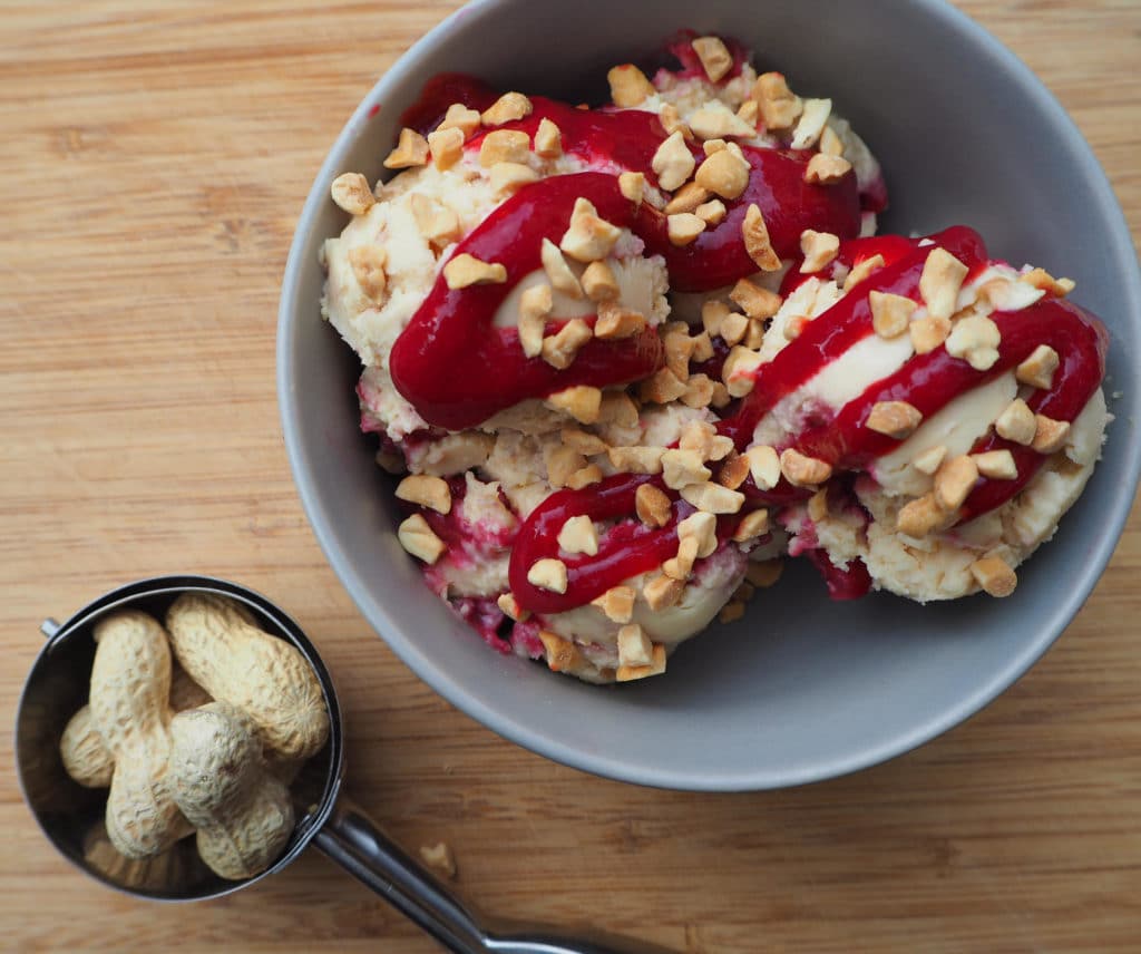 Peanut butter and jelly ice cream from Keep Calm and Eat Ice Cream.