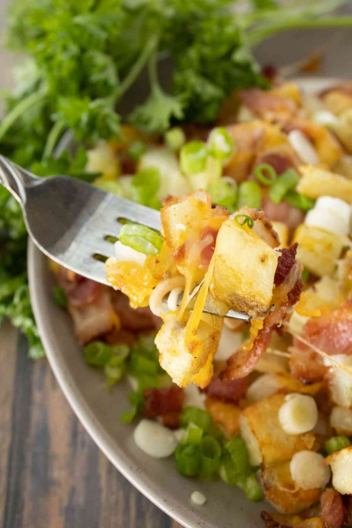 Roasted loaded potatoes from Mindee's Cooking Obsession.