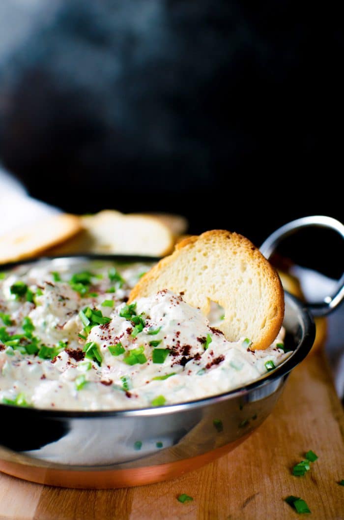 Sumac smoked salmon dip from The Flavor Bender.