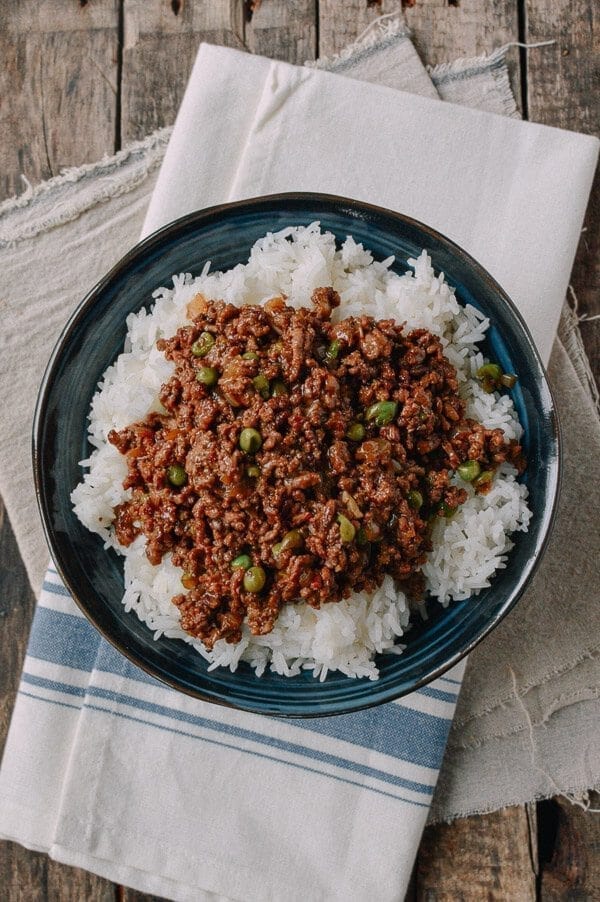 Cantonese beef rice bowl from The Woks of Life.