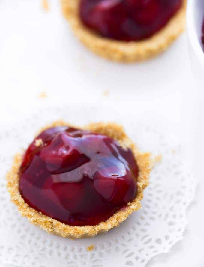 No bake cherry tarts from Simply Stacie.