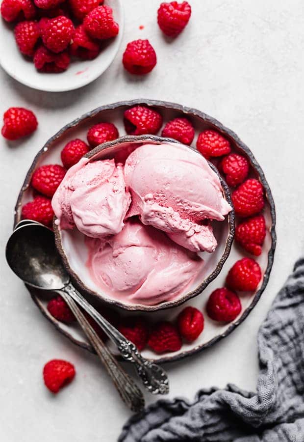 Raspberry ice cream from Salt and Baker.