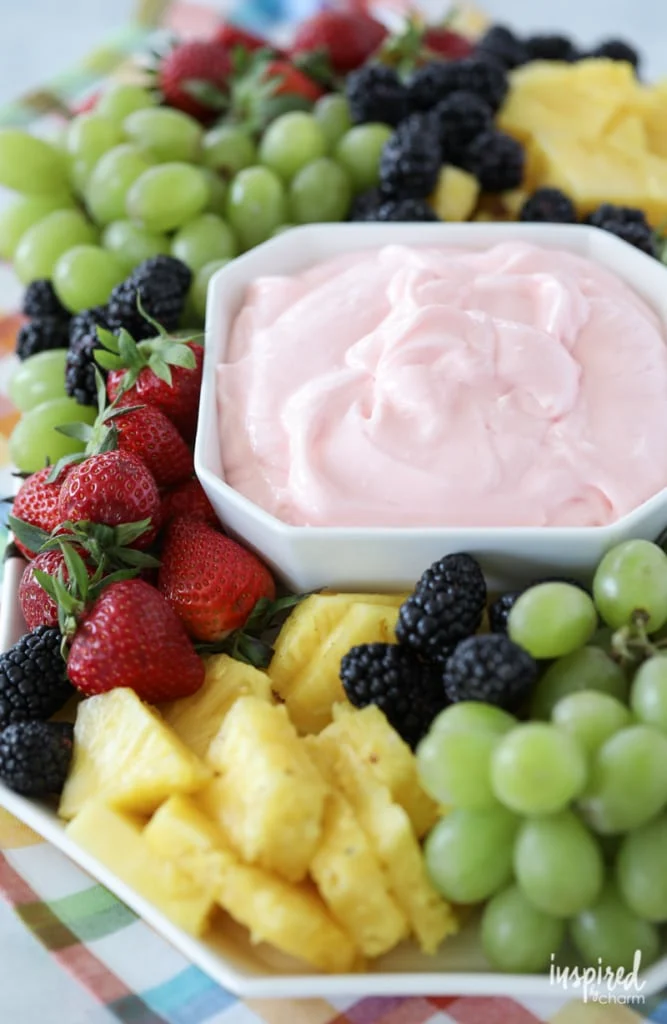 Easy fruit dip from Inspired By Charm.