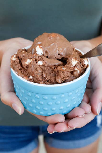 Rocky road ice cream from Barefeet In The Kitchen.