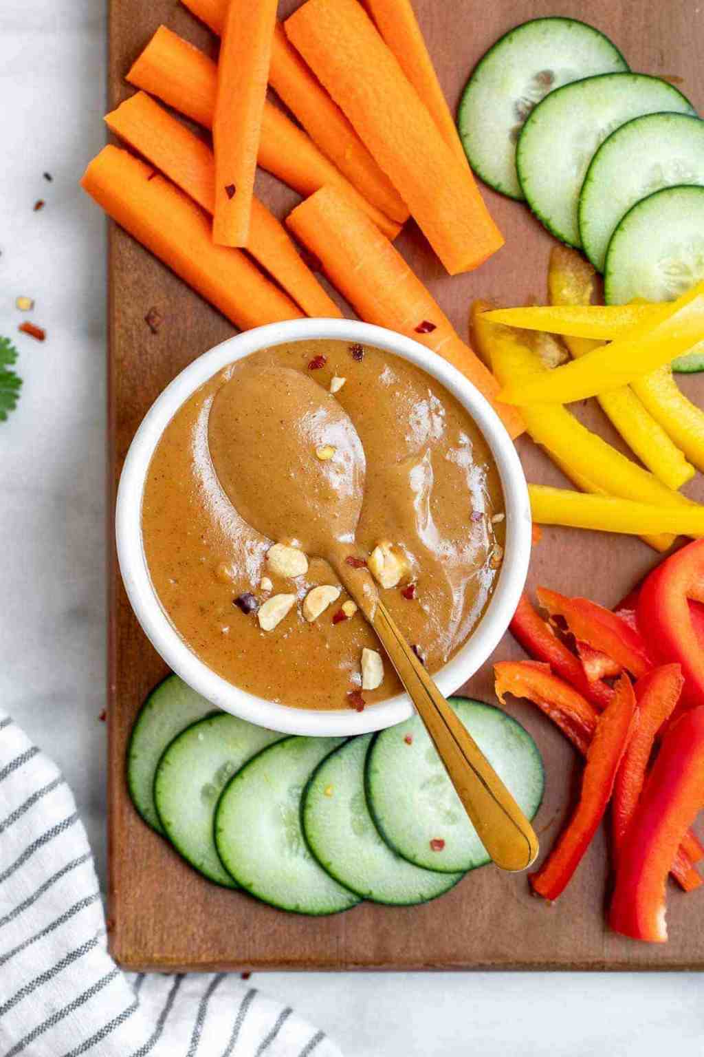 Best 5 Minute Thai Peanut Sauce from Eat With Clarity.