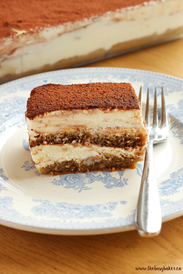 No-bake Tiramisu icebox cake from The Busy Baker.