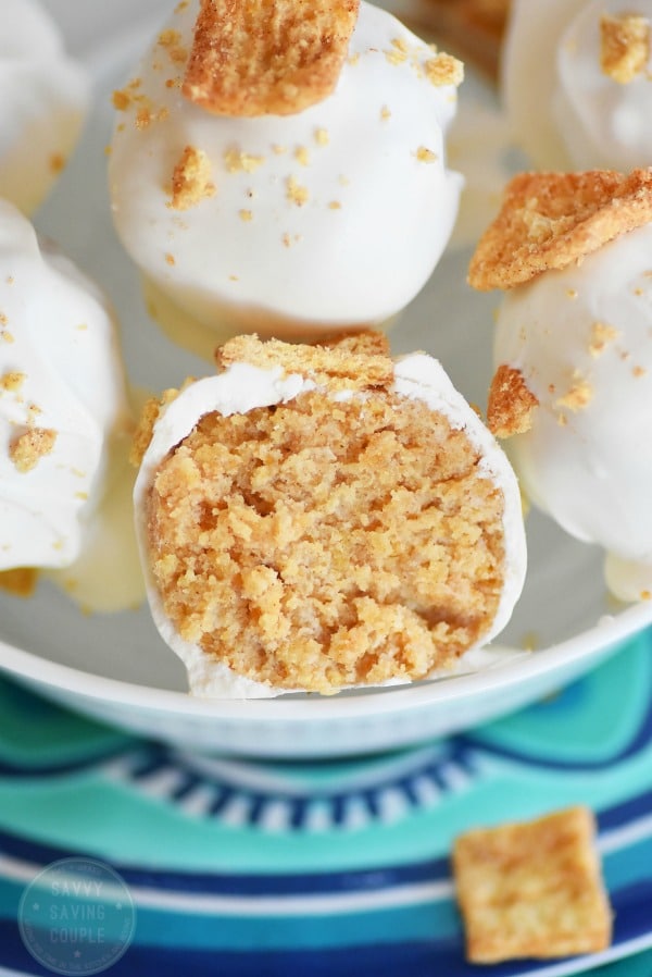 No-Bake Cinnamon Cereal Dessert Truffles by savvy saving couple.