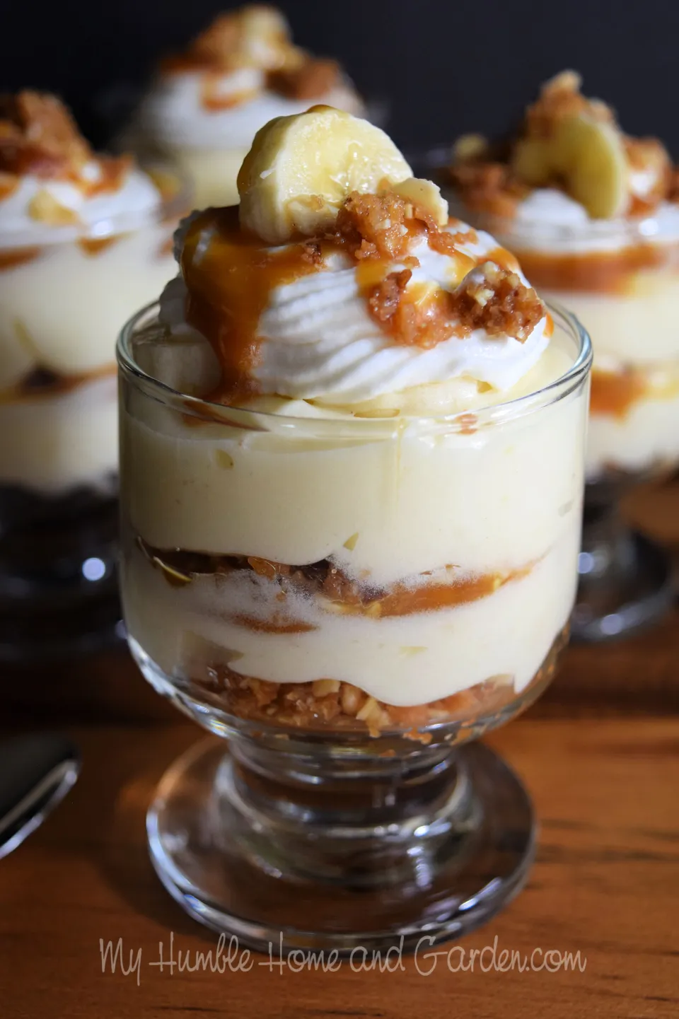 Banana cream caramel and cookie almond crunch from My Humble Home And Garden.