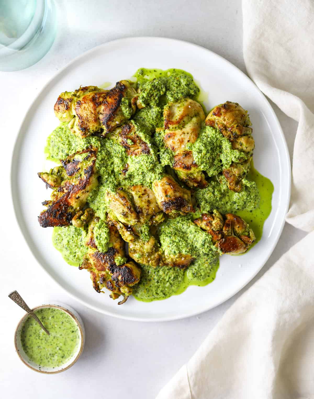 5 star chicken thighs with citrus-cilantro salsa verde from Craving California.