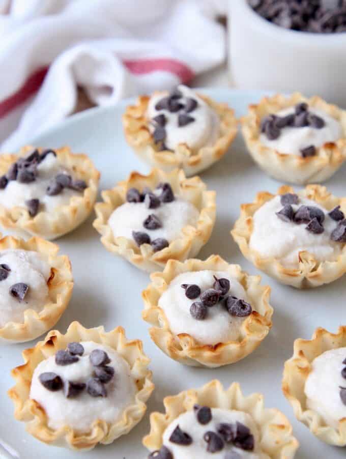 Mini Cannoli Cream Pastry Cups from Whitney Bond.