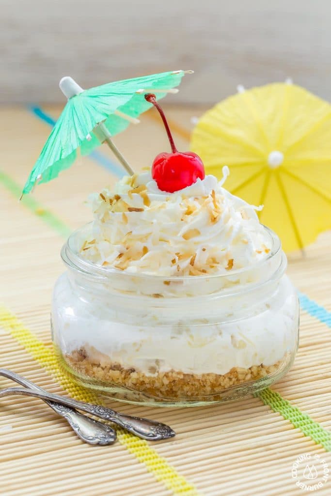 Pina colada pie jars from Cooking On The Front Burner.