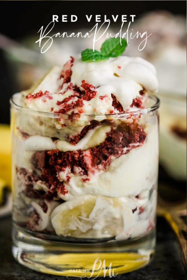 Red velvet banana pudding from Call Me PMC.