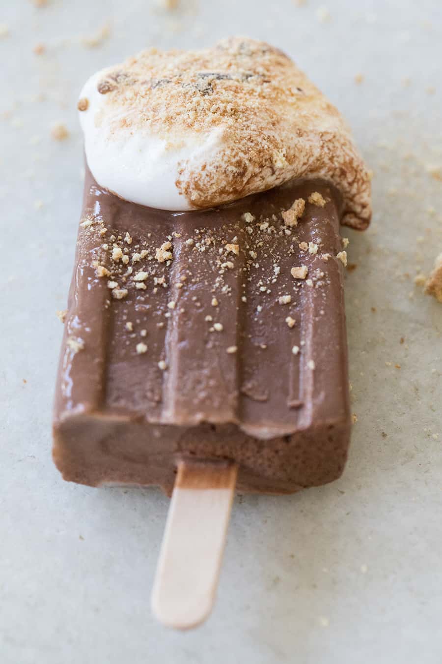 S'mores chocolate popsicles from Sugar And Charm.