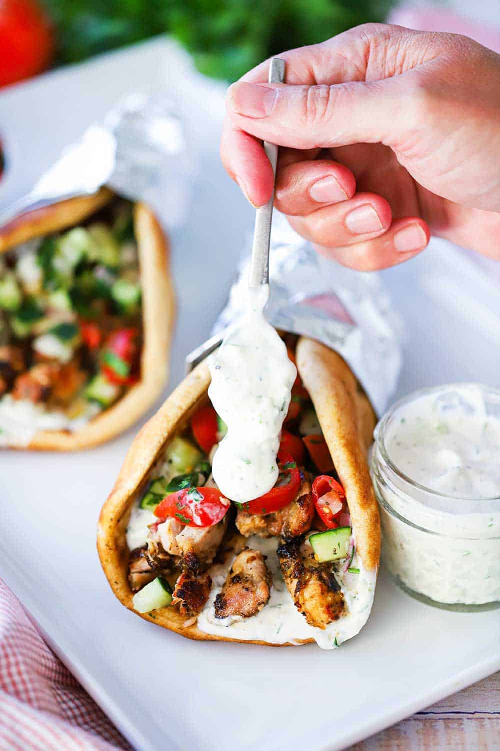 Chicken gyros from How To Feed A Loon.