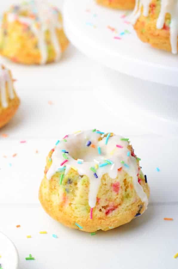 Funfetti mini cakes from The Bitter Side of Sweet.