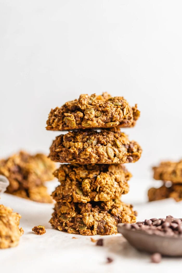 Image of sweet potato coconut oat cookies from Running On Real Food.
