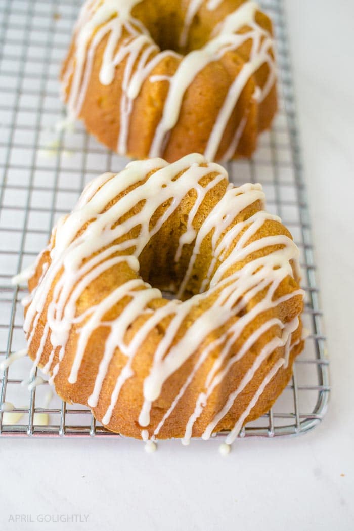 Pumpkin bundt cake from April Golightly.