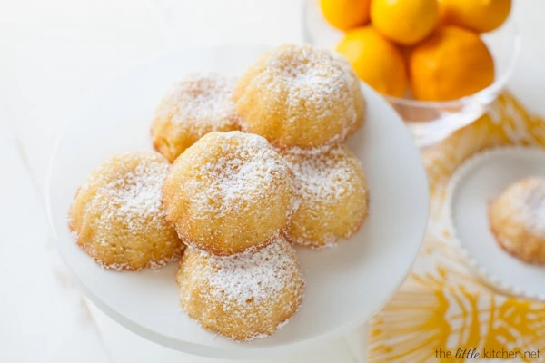 Mini meyer lemon bundts from The Little Kitchen.