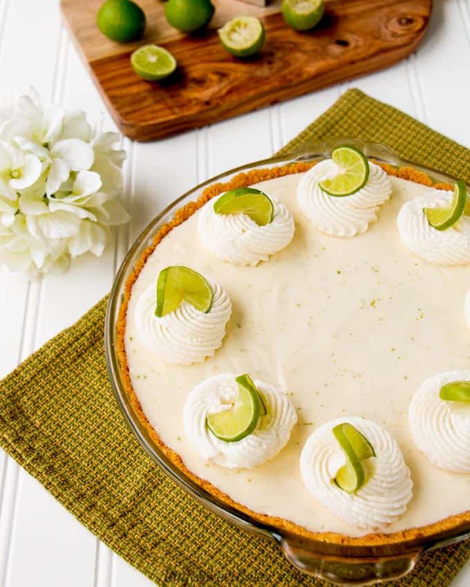 No bake key lime pie from Little Sweet Baker.