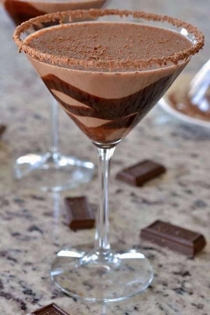 Chocolate martini cocktail from Small Town Woman.