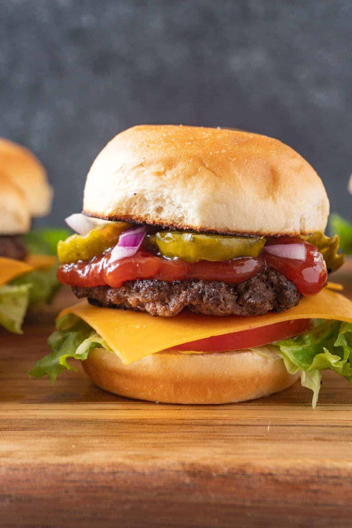 This is an image of hamburger sliders from A Table Full of Joy.