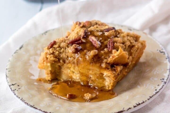 Image of sweet potato French toast breakfast casserole from Kitchen Divas.