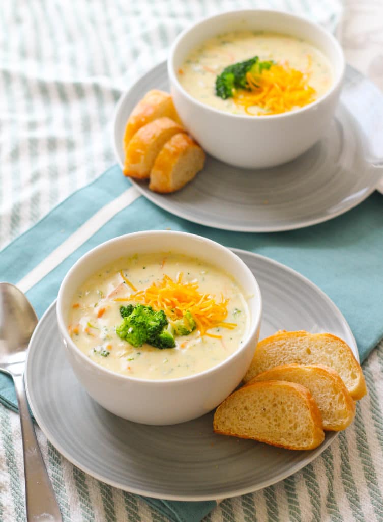Panera broccoli cheddar soup from Zen and Spice.