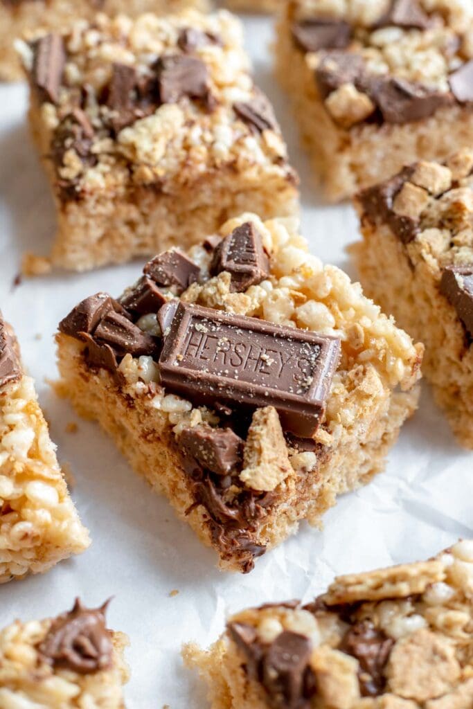 S'mores rice Krispies treats from The Baker's Almanac.