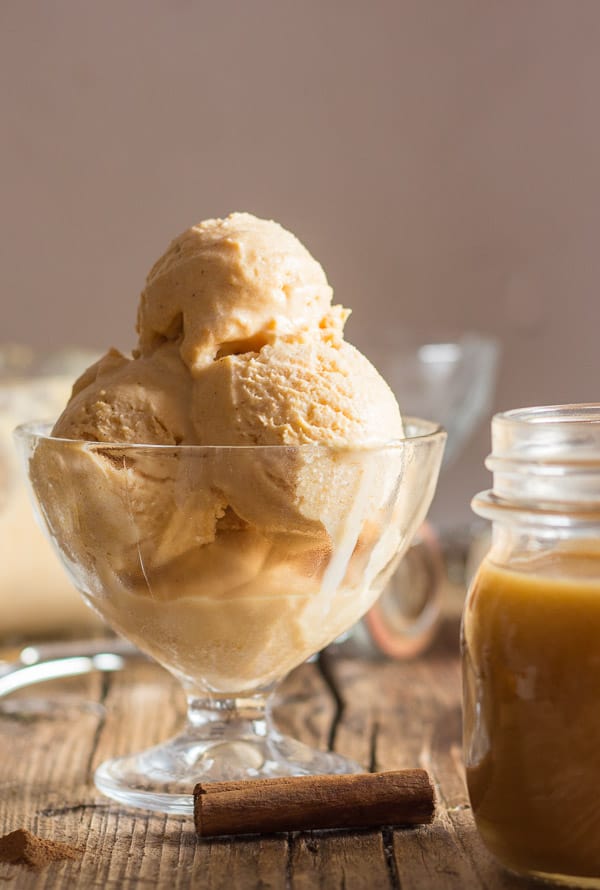 Image of Easy homemade pumpkin gelato recipe from An Italian In My Kitchen.