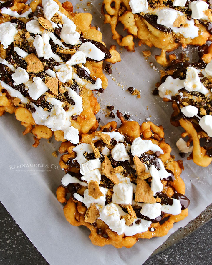 S'mores funnel cake from Kleinworth and co.