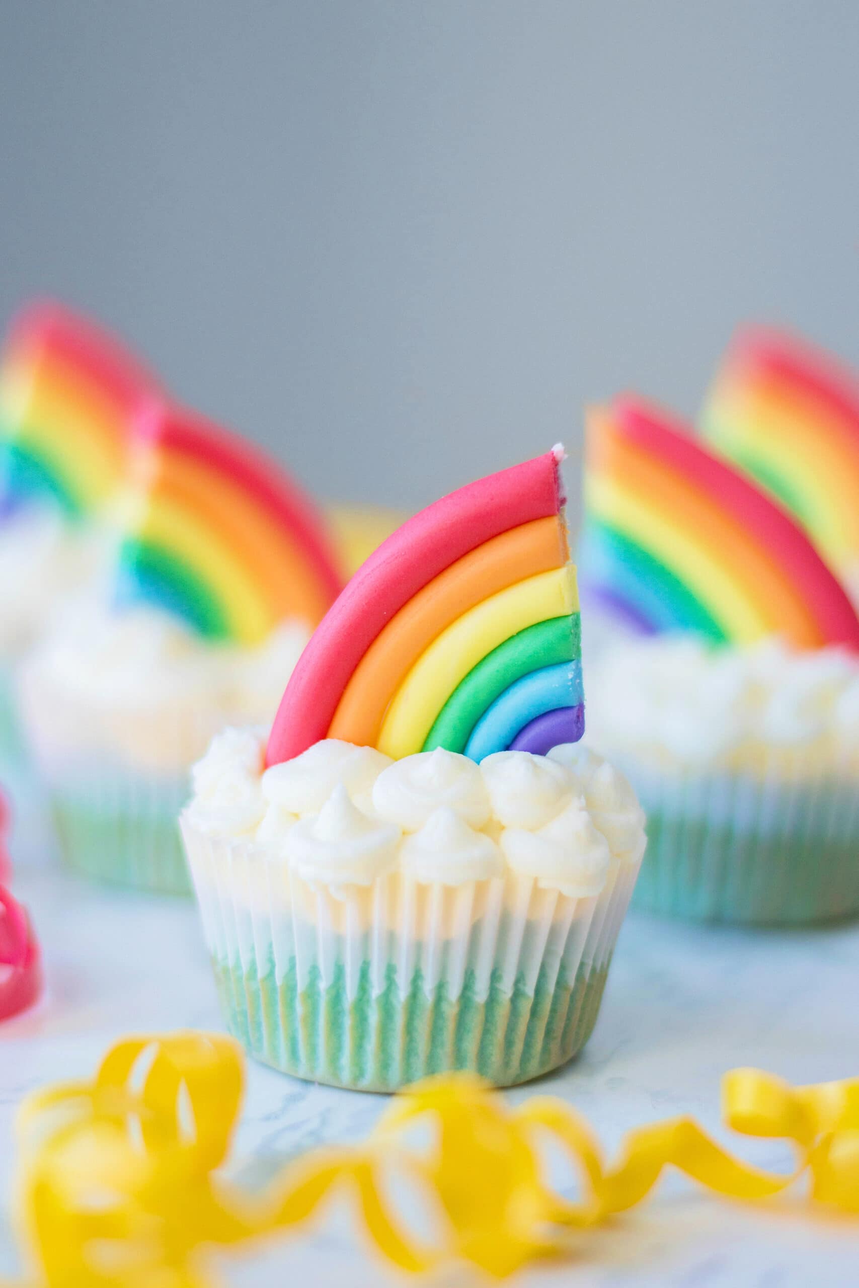 Rainbow cupcake recipe from extreme couponing mom.
