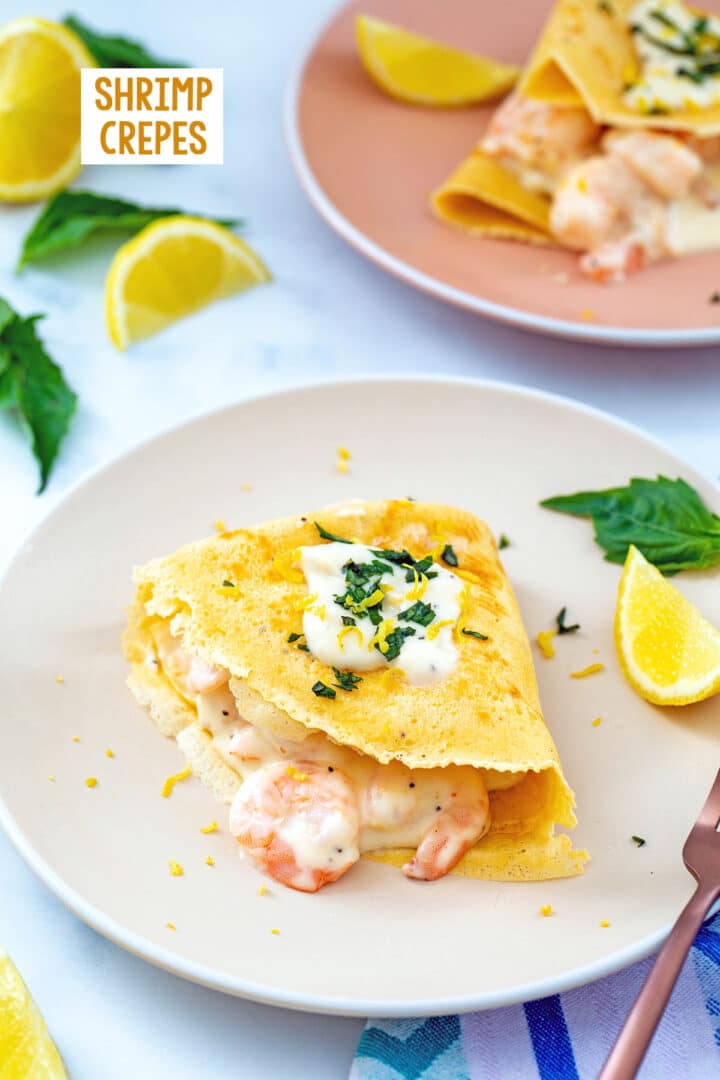 Shrimp crepes