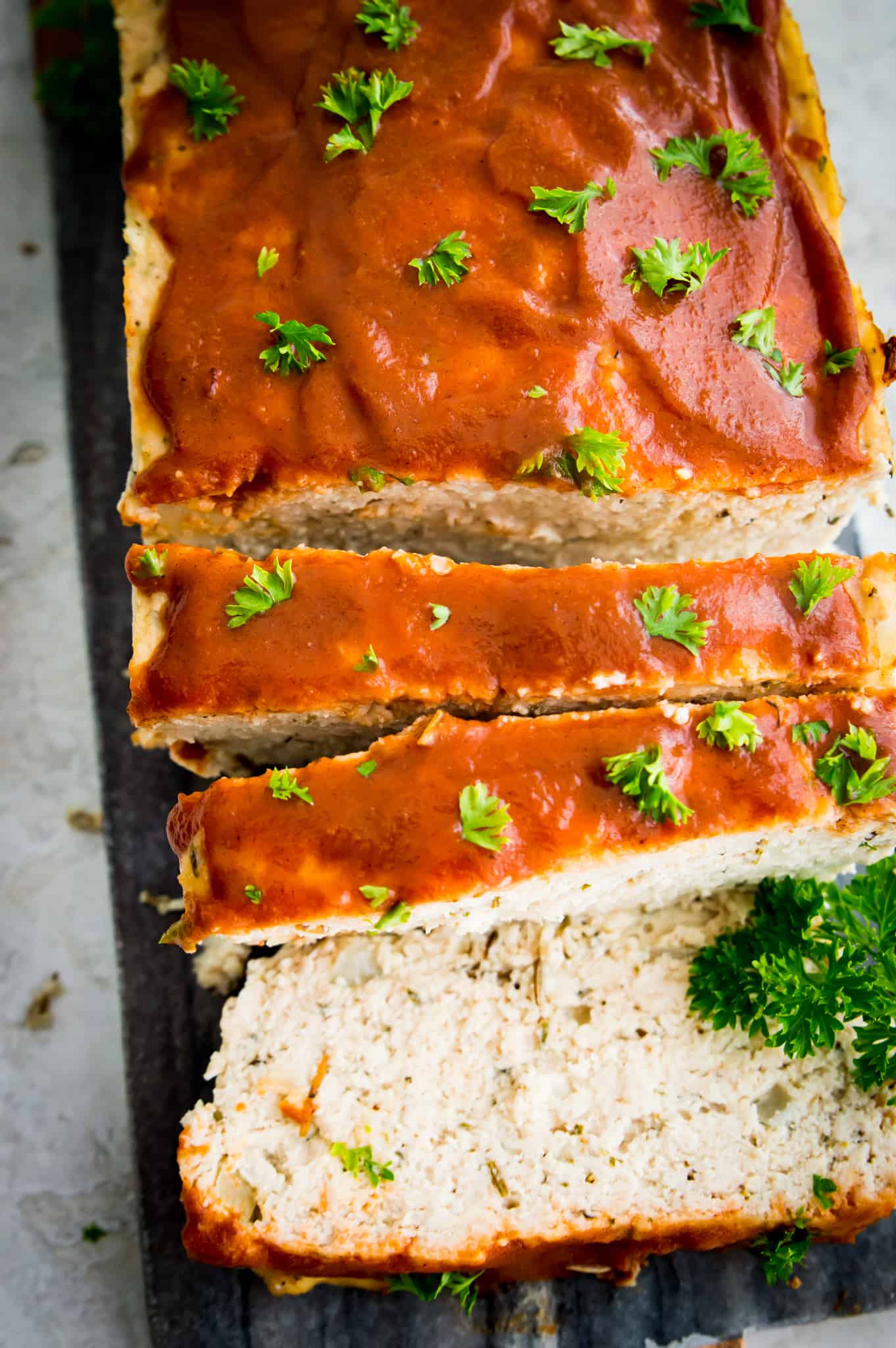 Ground chicken meatloaf.